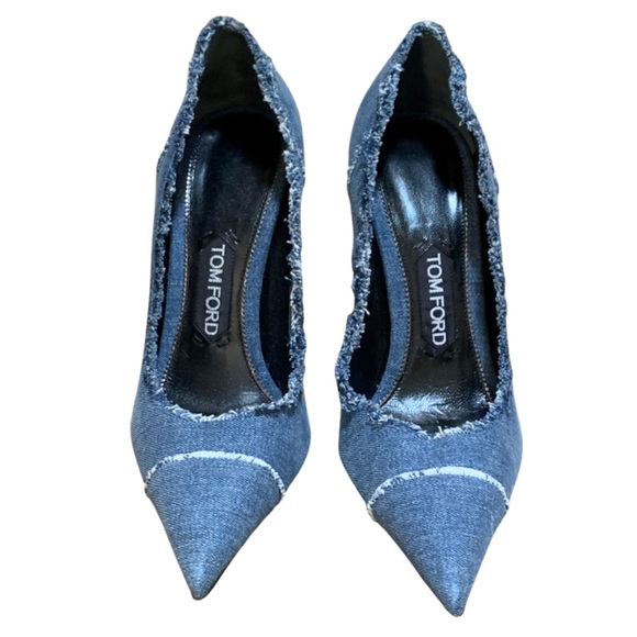 Tom Ford Shoes - Tom Ford fringe denim stilettos